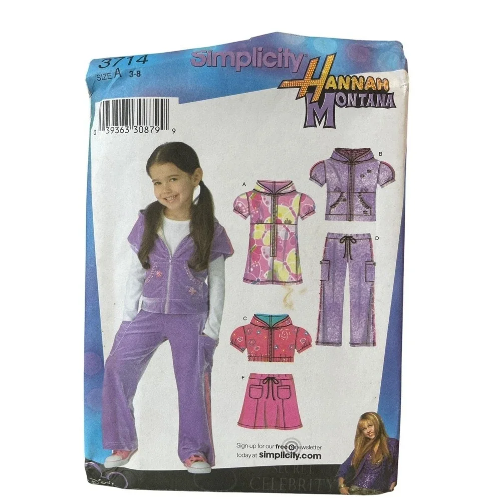 Simplicity Sewing Pattern Lot of 4 Patterns UNCUT Girls Pants Top Dresses sz 3-8